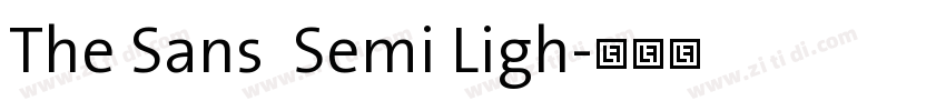 The Sans  Semi Ligh字体转换